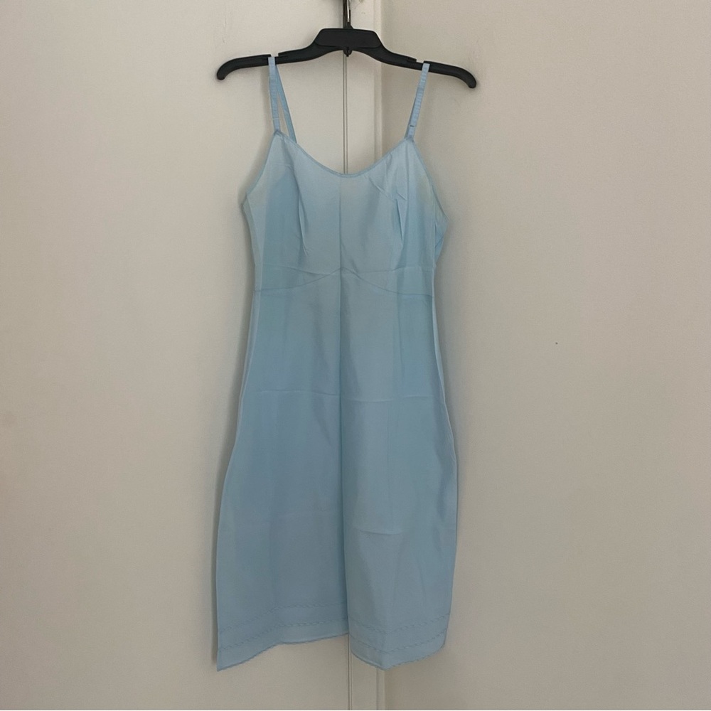 Coquette Pin-Up Vintage Snip-It Slip size 36 in Powder Blue/ Spaghetti Strap